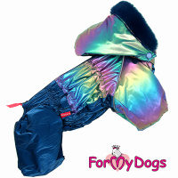 ForMyDogs Комбинезон мультиколор металлик для мальчиков FW1083-2021M (размер 14, спинка 30см, обхват груди 40см)