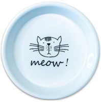 Mr.Kranch Миска керамическая для кошек MEOW! белая, 200мл