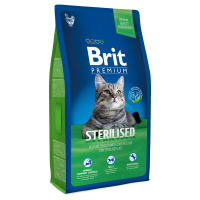 Brit Premium Сat 300г Sterilisied Сухой корм для стерилизованных кошек и котов Курица и печень