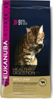 Eukanuba Cat 400г Healthy Digestion Сухой корм для кошек, комфортное пищеварение Ягненок и ливер