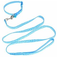 Wogy Набор для собак поводок ошейник, микс, 120*2см (в ассортименте)