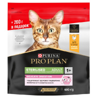 Pro Plan Sterilised Сухой корм для взрослых стерилизованных кошек с чувствительным пищеварением, Курица