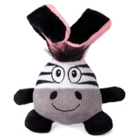 Triol Игрушка для собак мягкая Зебра-ушастик, d90*15см