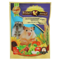 Верные друзья Корм для хомяков с фруктами и овощами