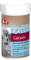 8in1 1 таб Excel Calcium Добавка для щенков и взр собак с кальцием и фосфором(цена за 1 табл)