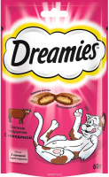 Dreamies 60г Лакомство для кошек Говядина