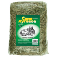 Сено луговое прессованное для грызунов Бобренок, 500г