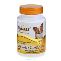 Unitabs 100 таб. Brewers Complex Витамины с пивными дрожжами для собак мелких пород