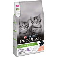 Pro Plan 3кг Sterilised Kitten Сухой корм для стерилизованных котят Лосось
