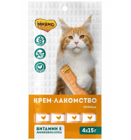 Мнямс Крем лакомство для кошек с курицей 15г*4шт