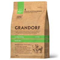 Grandorf Dog Lamb&Turkey Mini Breed Сухой корм для взрослых собак мелких пород, Ягненок и индейка