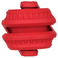 Mr.Kranch Игрушка для собак Головоломка дентальная красная с ароматом бекона, 8,5*8,7см