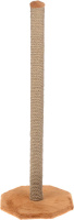 Когтеточка для кошек Столбик искусственный мех/джут, 38*38*100 см 