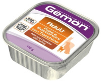 Gemon Dog Adult Влажный корм для собак, Паштет с кусочками индейки