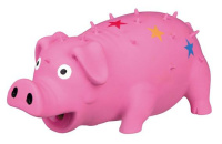 Trixie Игрушка для собак Поросенок со звездами, 16см