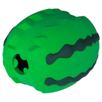 Mr.Kranch Игрушка для собак Арбуз зеленая с ароматом курицы, 15см