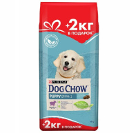 Dog Chow Puppy Сухой корм для щенков, Ягненок 12+2кг