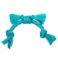 Playology Сенсорный канат Puppy Sensory Rope для щенков мелких и средних пород, арахис, голубой, 27см