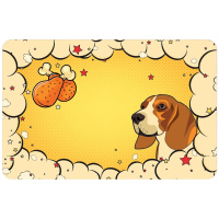 Коврик под миску Собачка 430*280мм
