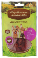 Деревенские лакомства Дольки утиные лакомство для собак мелких пород
