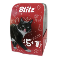 Blitz 5+1*85г пауч Sensitive Влажный корм для взрослых кошек Ассорти