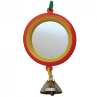 Зеркало для птиц большое круглое с колокольчиком Дарэлл