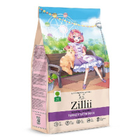 Zillii Hairball Cat Сухой корм для взрослых кошек выведение шерсти, Индейка с уткой