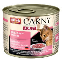 Animonda 200г конс. Carny Adult Влажный корм для взрослых кошек Говядина, индейка и креветки