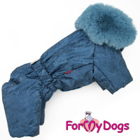 ForMyDogs Комбинезон синий для мальчиков FW1004-2021M (размер 22, спинка 42см, обхват груди 56см)