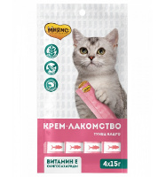 Мнямс Крем лакомство для кошек с тунцом Кацуо 15г*4шт