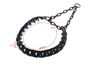 Дарэлл Ошейник строгий пластинчатый вороненый, 1,5*60см