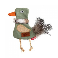 Игрушка для кошек GiGwi Птичка с кошачьей мятой 14 см, серия CATCH & SCRATCH ECO (арт.85018)