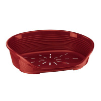 Ferplast Лежак для собак Siesta Deluxe 6, бордовый, 70,5*52*23,5см