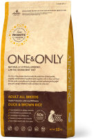 One&Only Dog Duck&Rice All Breeds Сухой корм для взрослых собак всех пород, Утка и рис