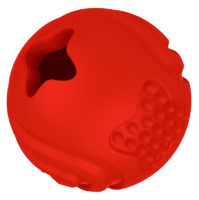 Mr.Kranch Игрушка для собак Мяч красный с ароматом бекона, d6,5см