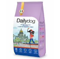 Dailydog Casual Line Сухой корм для взрослых собак всех пород, Индейка, говядина и рыба