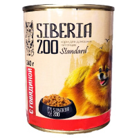 Siberia Zoo 340г конс. Влажный корм для взрослых собак, Говядина