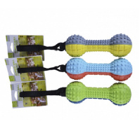 Nunbell Игрушка для собак Гантель пищалка, 20*6,3см