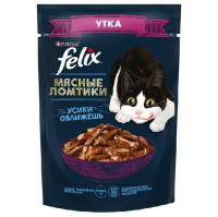 Felix Мясные ломтики Влажный корм для взрослых кошек, Утка