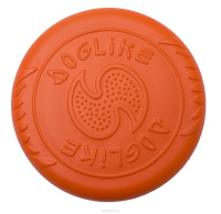 Doglike Игрушка для собак Тарелка летающая средняя, оранжевая, d22см