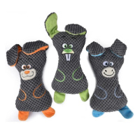 Wogy Игрушка-пищалка для собак мягкая Заяц с подвижными ушками, 25*13см (в ассортименте)