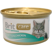 Brit Care 80г конс. Kitten Chicken Влажный корм для котят Цыпленок