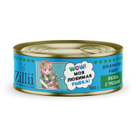 Zillii Влажный корм для взрослых кошек, Лосось с треской