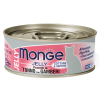 Monge Cat Jelly Adult Влажный корм для взрослых кошек, С желтоперым тунцом и креветками