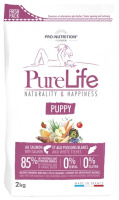 Flatazor Pure Life Puppy сухой корм для щенков всех пород и сук во второй половине беременности и во время лактации, с курицей, уткой и индейкой 