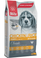 Blitz Puppy Classic Chicken&Rice Сухой корм для щенков, Курица и рис