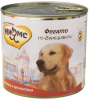 Мнямс влажный корм для взрослых собак всех пород, Фегато по-Венециански телячья печень с пряностями 