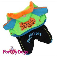 ForMyDogs Комбинезон зеленый для девочек FW301-2015F (размер 10, спинка 24см, обхват груди 32см)