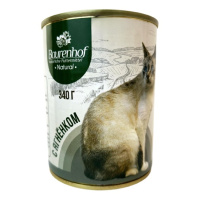 Baurenhof Natural 340г конс. Влажный корм для взрослых кошек Ягненок