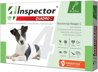 Inspector Quadro Капли для собак от 4 до 10кг 